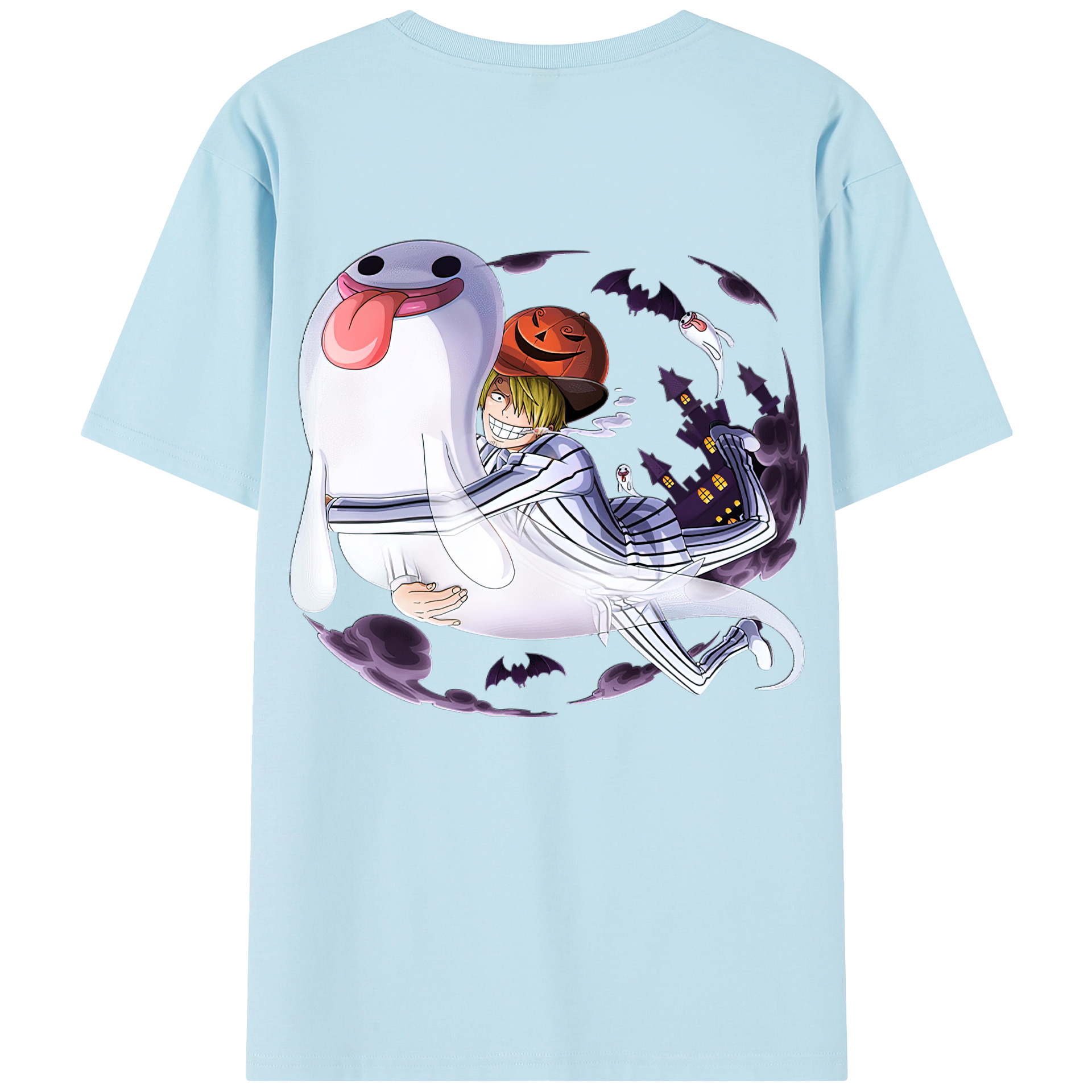 ワンピース サンジ ONE PIECE Sanji 綿100％半袖Tシャツ（背面プリント）